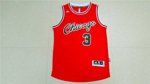 Maillot De Basket Chicago Bulls Dwyane Wade 3 Retro Conjoined Tissus Sportif Fans Edition Rouge